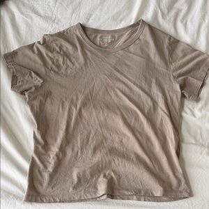 Abercrombie & Fitch Taupe Essentials Skimming Tee
